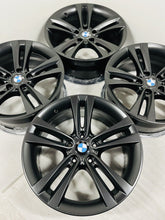 Load image into Gallery viewer, OEM 18” BMW F30 320i 328i 335i 428 430i 440i Factory Wheels Rims Set Black Satin
