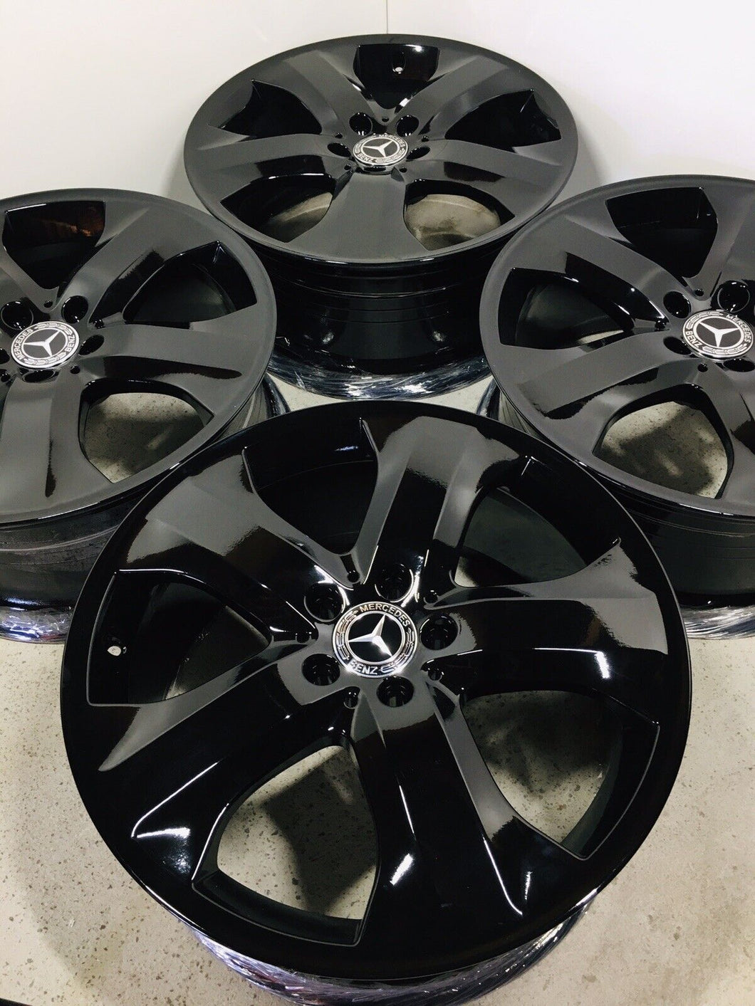 19'' MERCEDES-BENZ GL320 GL350 GL450 GL550 OEM Factory Wheels Rims Black Gloss